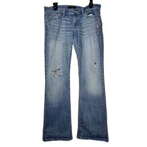 Levis Juniors 524 Too Superlow Bootcut Denim Blue Jeans Size 9M Y2K Retro 2000s